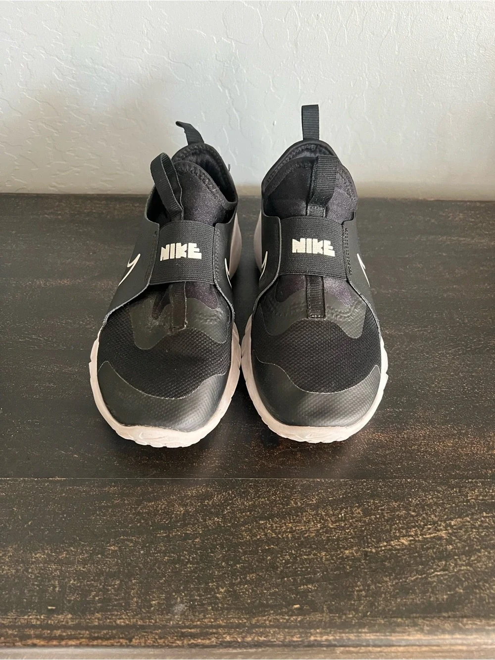 Nike Kids Black and White Slip-On Sneakers